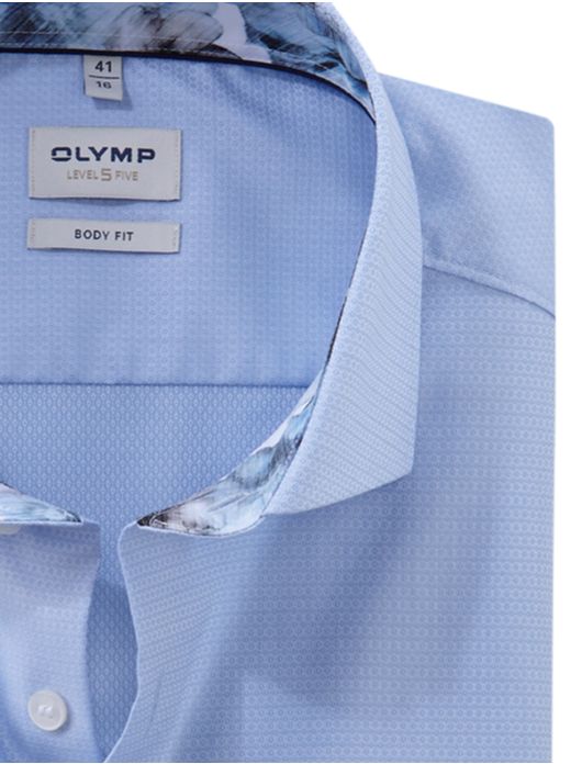 overhemd mouwlengte 7 lichtblauw Olymp