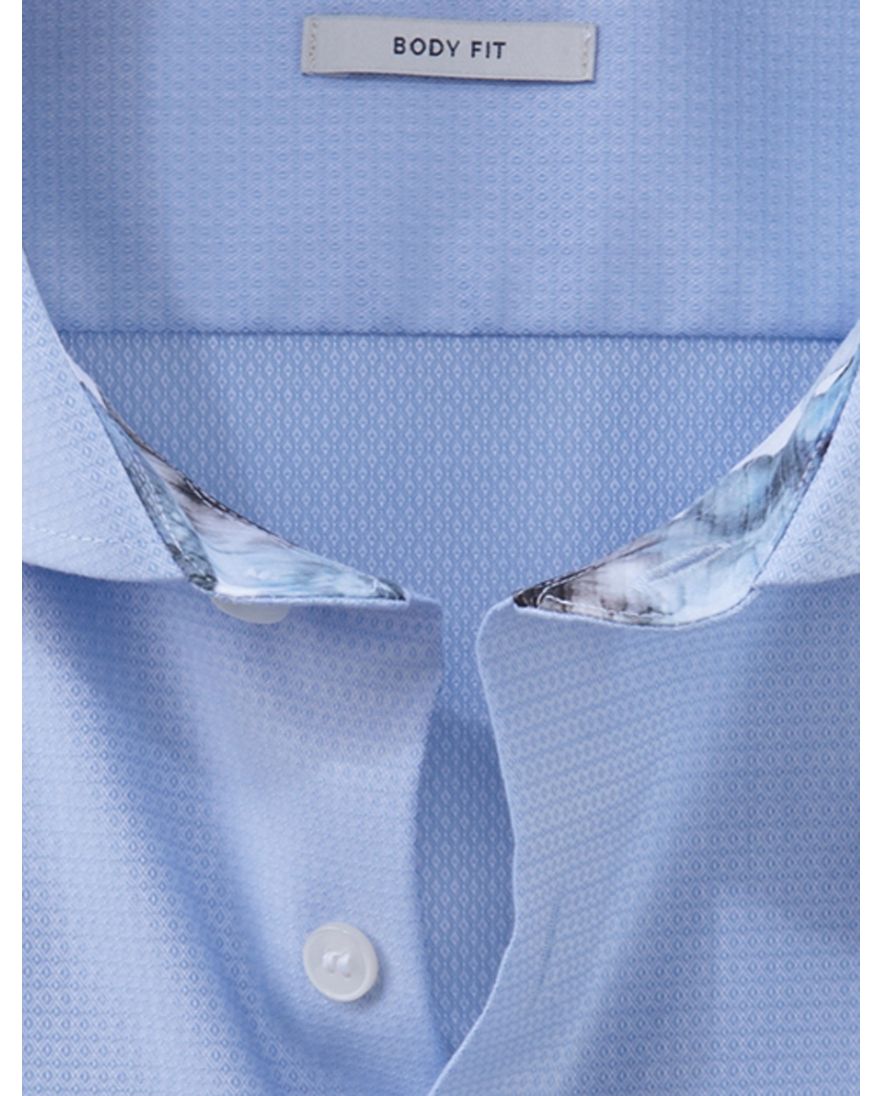 Olymp Level Five overhemd mouwlengte-7 lichtblauw