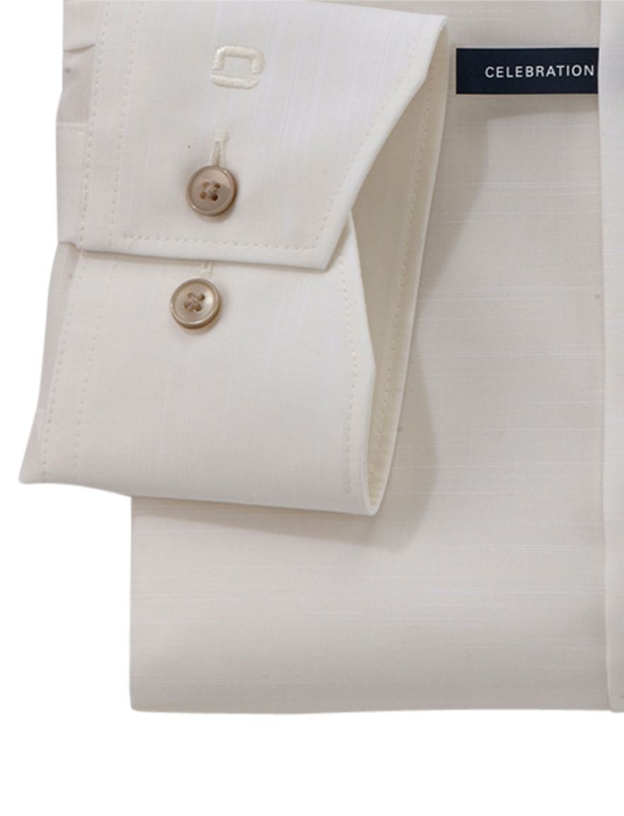 Olymp Luxor Modern Fit Celebration overhemd mouwlengte 7 crème