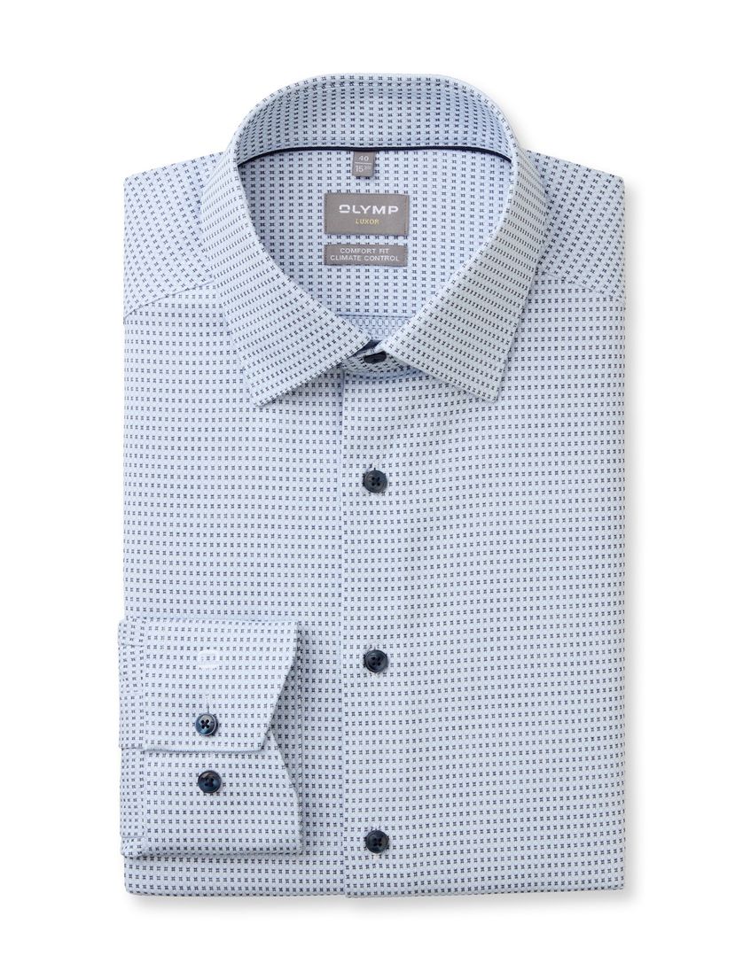lichtblauw Olymp Luxor 24/Seven overhemd climate control vezel