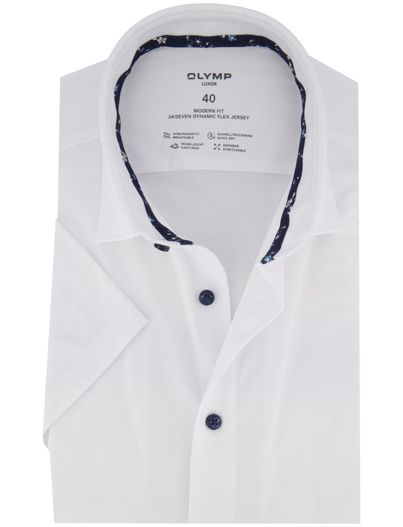 Olymp Olymp overhemd wit modern fit effen