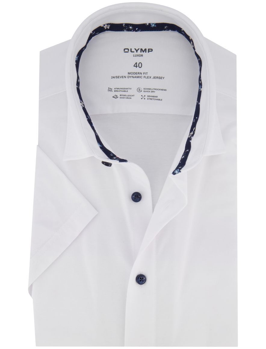 Olymp overhemd wit modern fit effen