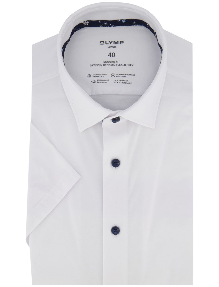 Olymp overhemd wit modern fit effen