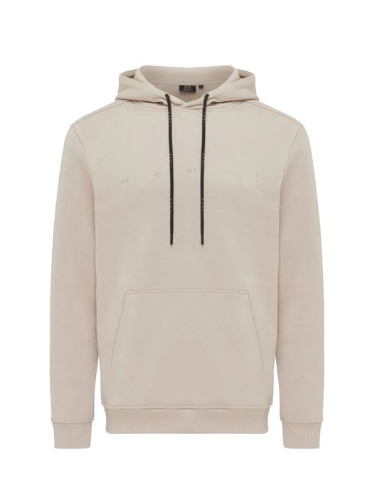 Genti hoodie beige met capuchon