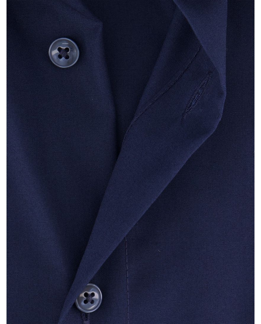 Olymp overhemd donkerblauw katoen