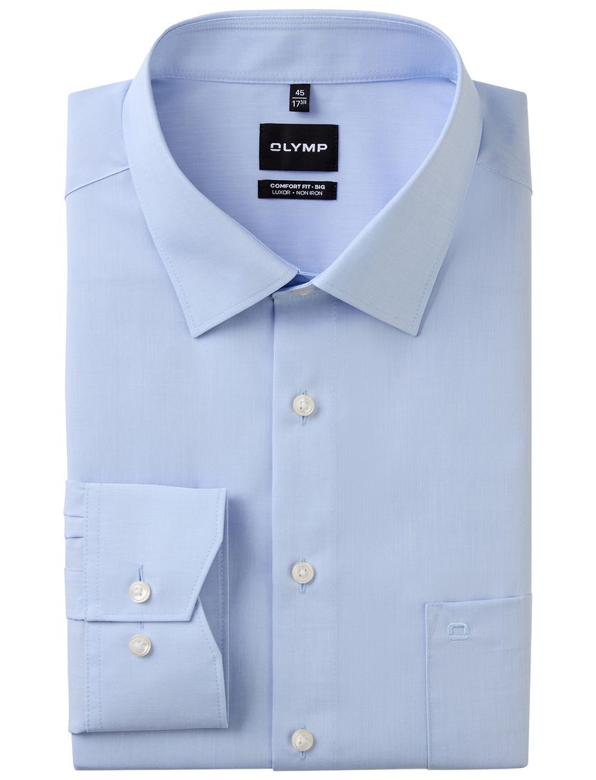 blauw Olymp Big&Tall overhemd