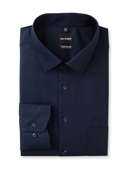 Olymp overhemd donkerblauw Comfort Fit