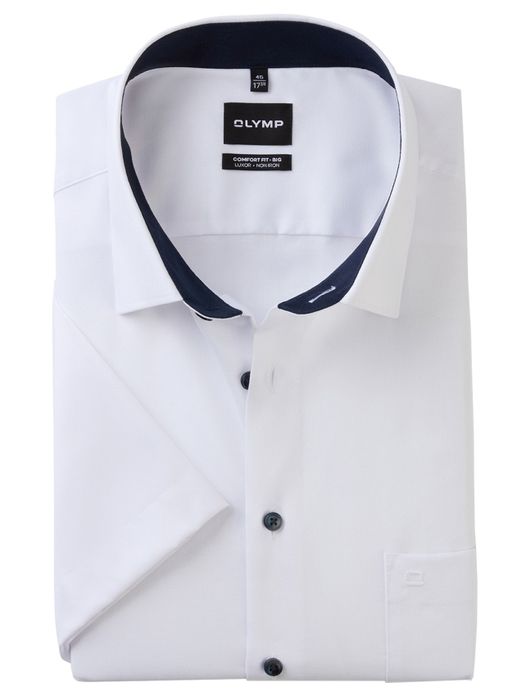 Olymp Comfot Fit - Big overhemd wit korte mouw