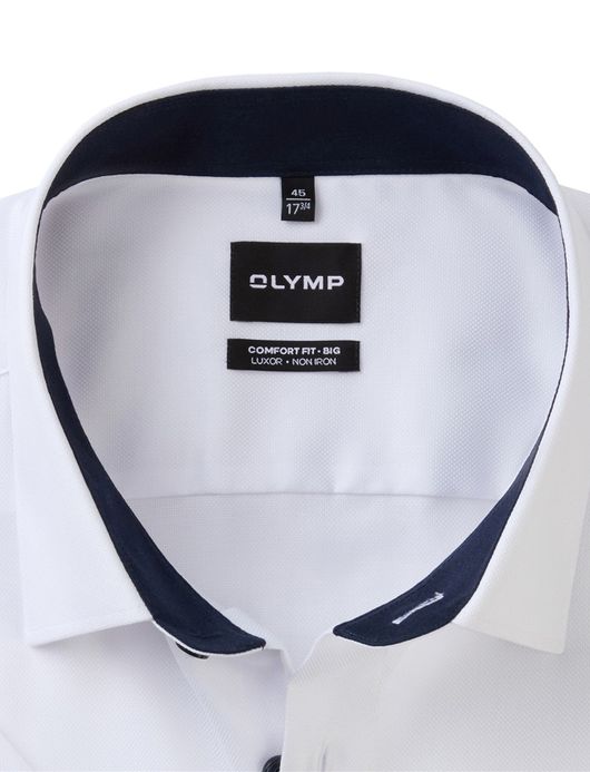 Olymp overhemd wit korte mouw