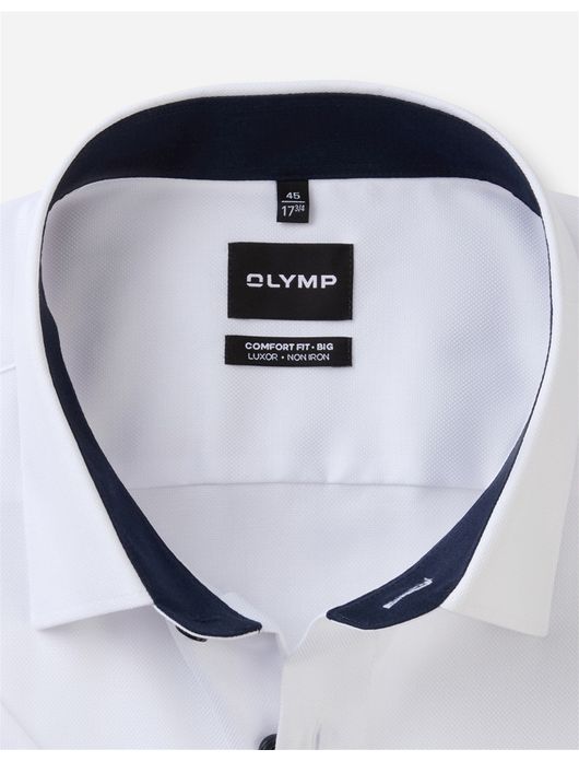 Olymp Comfot Fit - Big overhemd wit korte mouw
