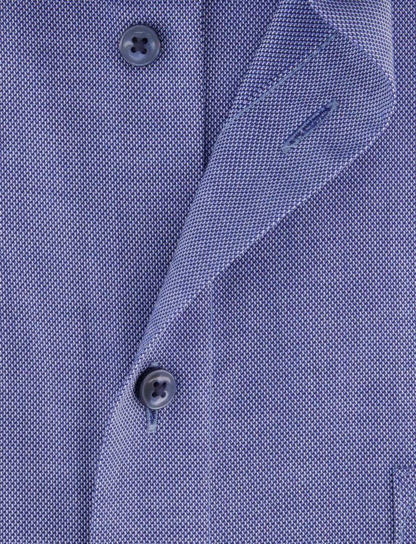 overhemd Olymp Comfort Fit blauw strijkvrij katoen