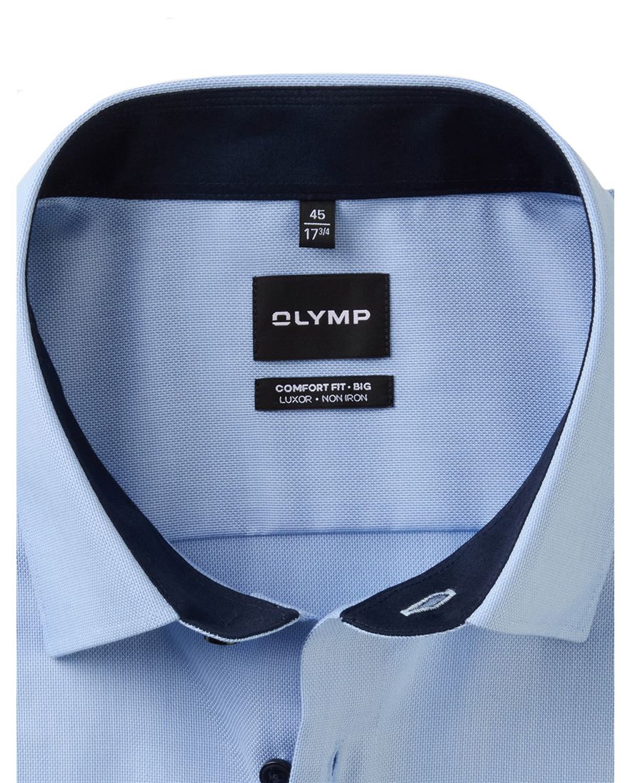 Olymp Big&Tall overhemd lichtblauw Comfort Fit