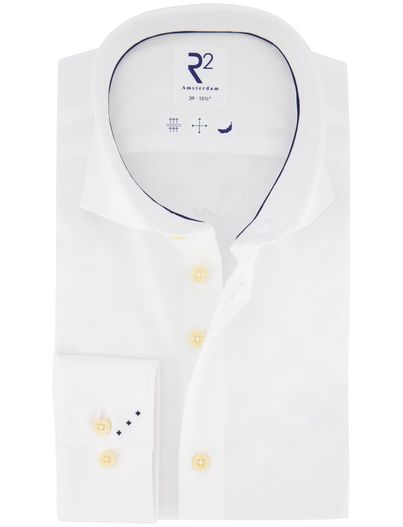 R2 R2 amsterdam overhemd wit katoen