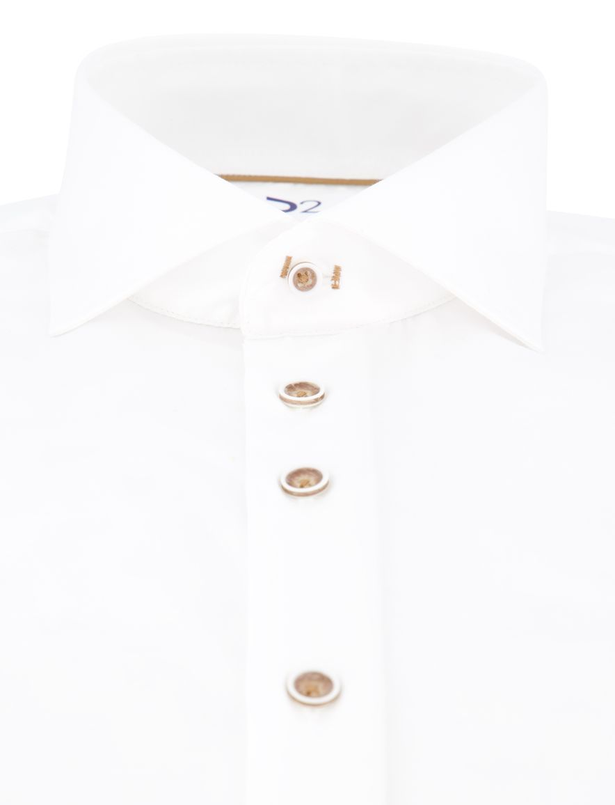 R2 overhemd wit katoen lange mouw