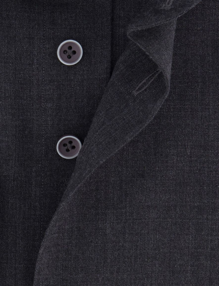 R2 overhemd donkergrijs wol