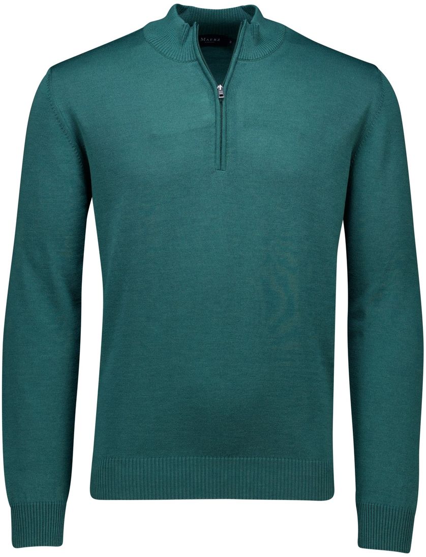 Maerz trui half zip groen