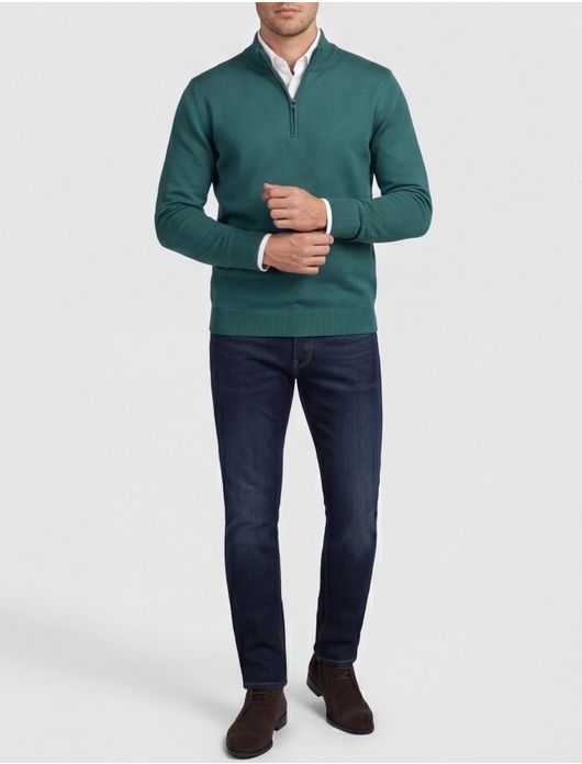 Maerz trui groen half zip