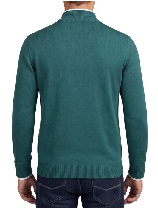 Maerz trui groen half zip