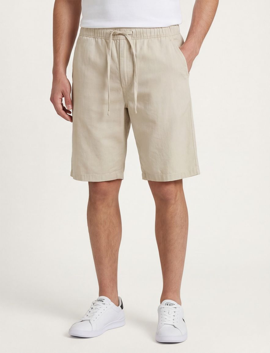 Camel Active korte broek beige linnen