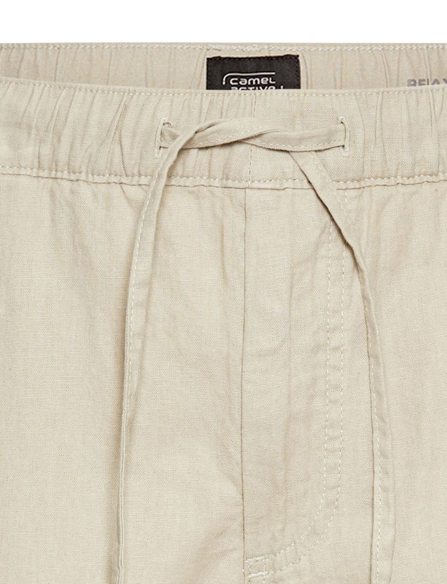 Camel Active korte broek beige linnen