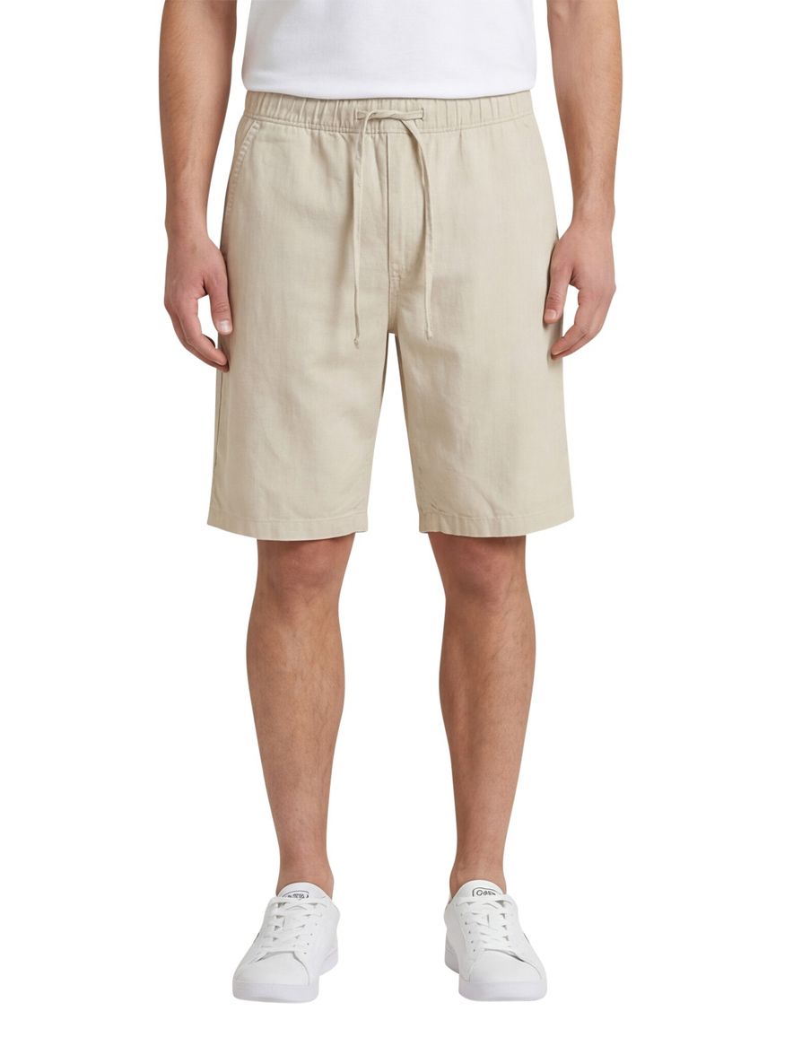 Camel Active korte broek beige linnen