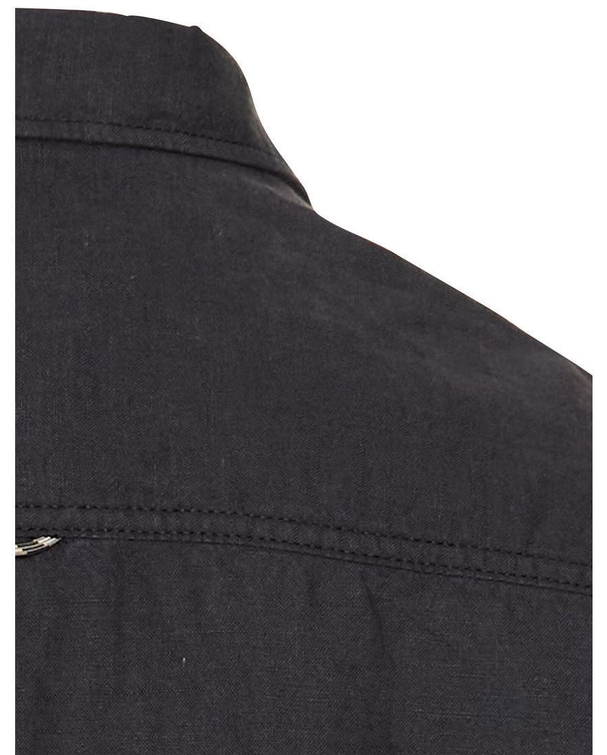 Camel Active overhemd korte mouw donkerblauw button-down