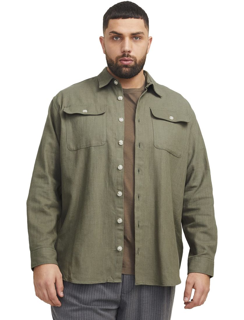 Tea Leaf overshirt Jack & Jones groen
