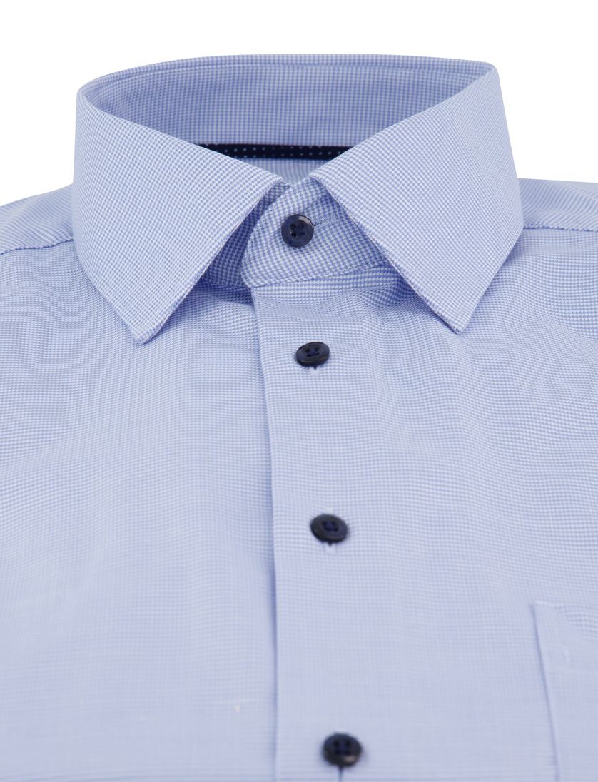 Eterna mouwlengte 7 overhemd blauw geprint modern fit