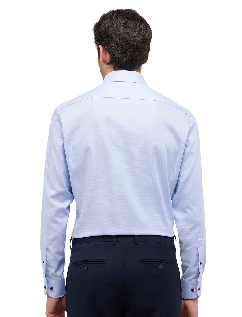 Eterna mouwlengte 7 overhemd blauw geprint modern fit