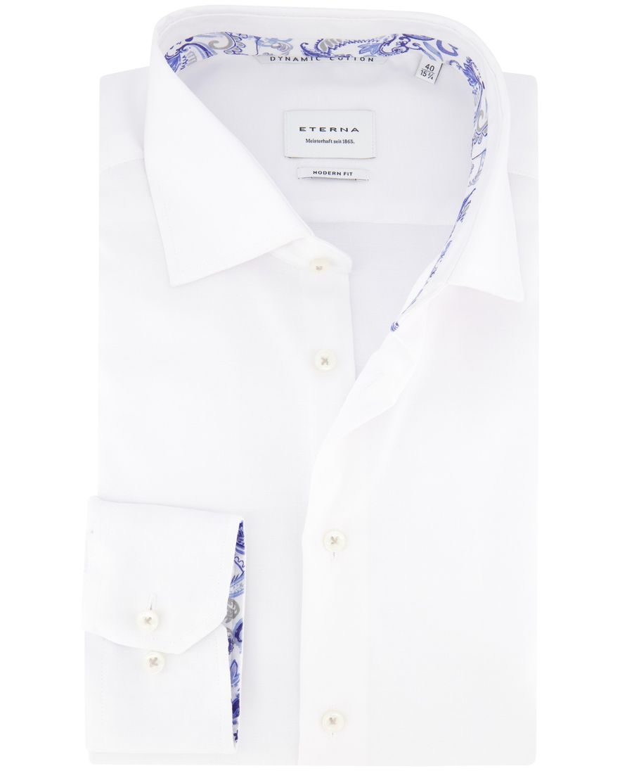 Eterna overhemd spierwit mouwlengte 7 effen