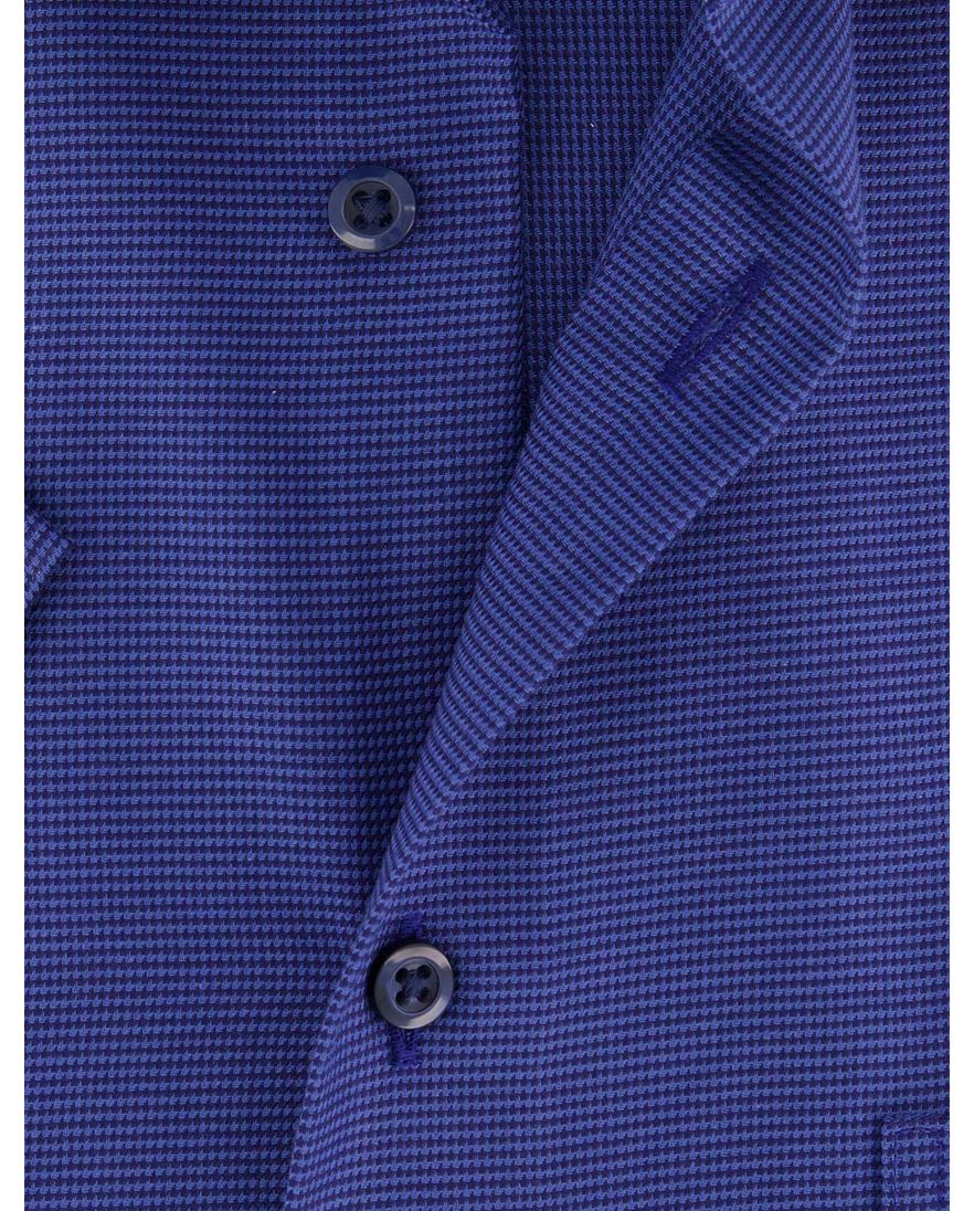Eterna Comfort Fit overhemd blauw semi-wide collar