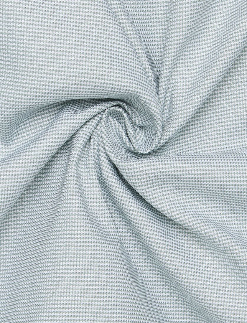 Eterna overhemd groen geprint wijde fit strijkvrij