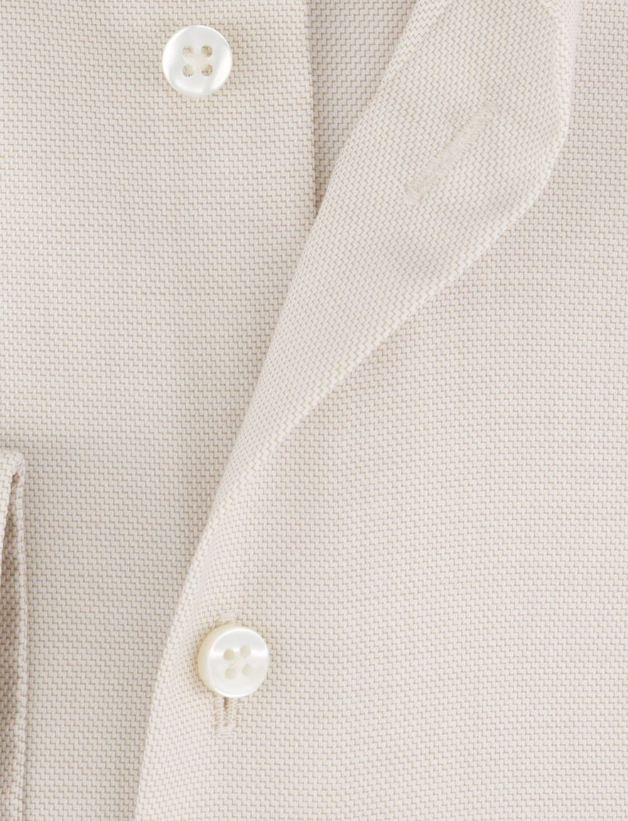 Eterna overhemd beige modern fit lange mouw