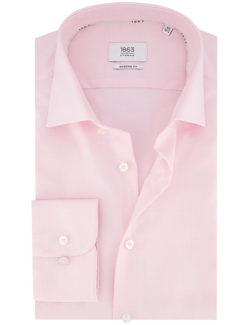 Eterna Modern Fit overhemd roze