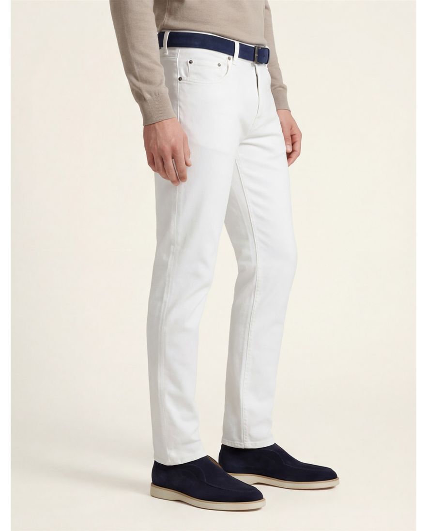 Pierre Cardin lyon broek 5-pocket wit katoen