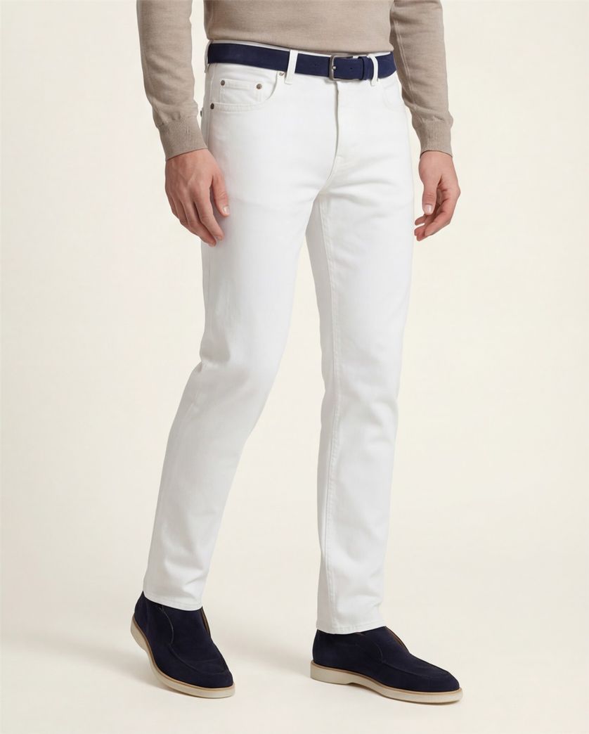 5-pocket broek Pierre Cardin Lyon wit