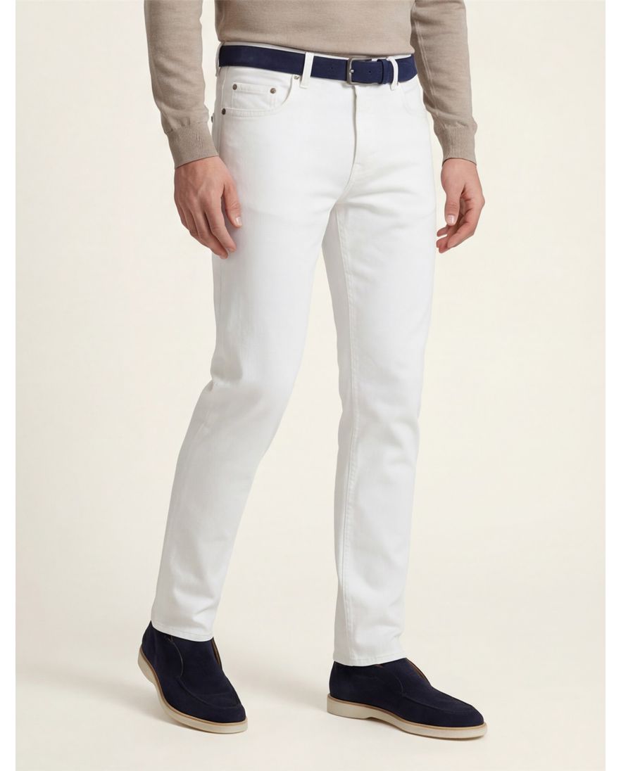 Pierre Cardin lyon broek 5-pocket wit katoen
