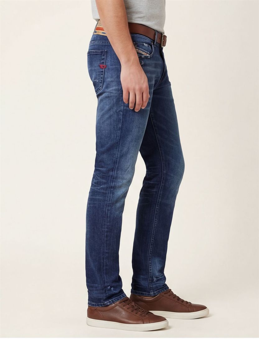 Diesel jeans 5-pocket Sleenker denim blauw