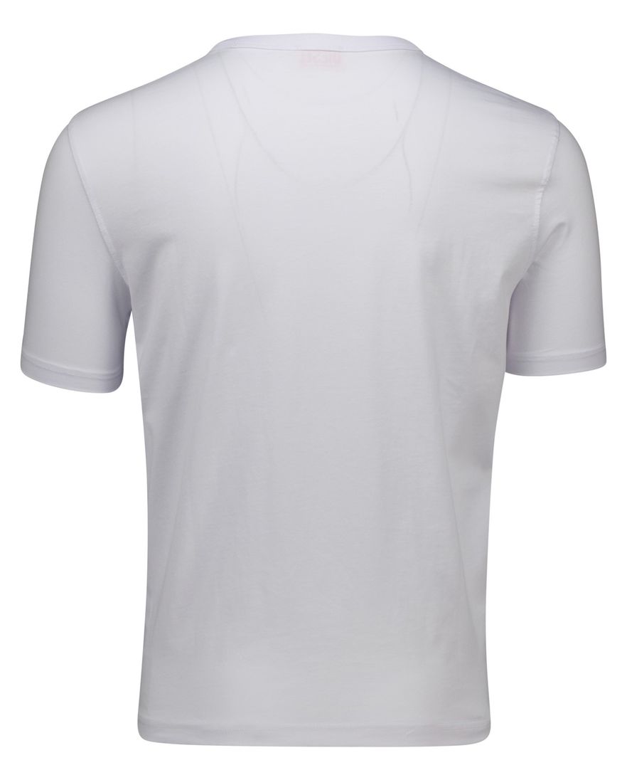 sportief Diesel T-shirt ronde hals effen wit