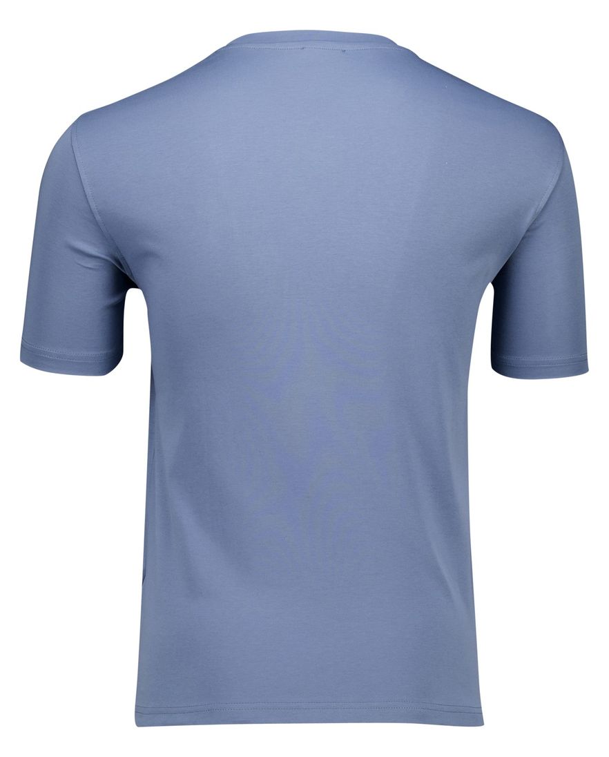 Diesel t-shirt blauw doval effen