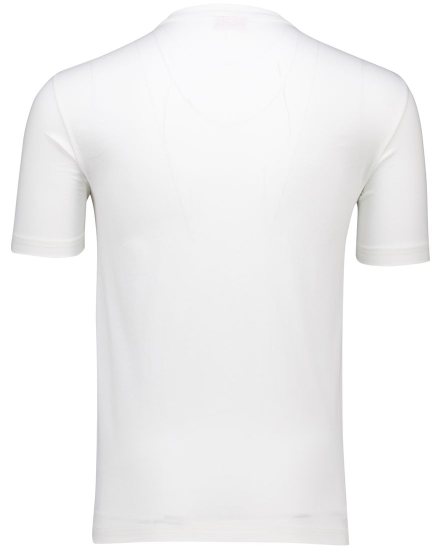 Diesel t-shirt wit katoen met logo effen
