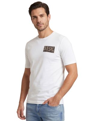 Diesel Diesel t-shirt wit katoen met logo korte mouw