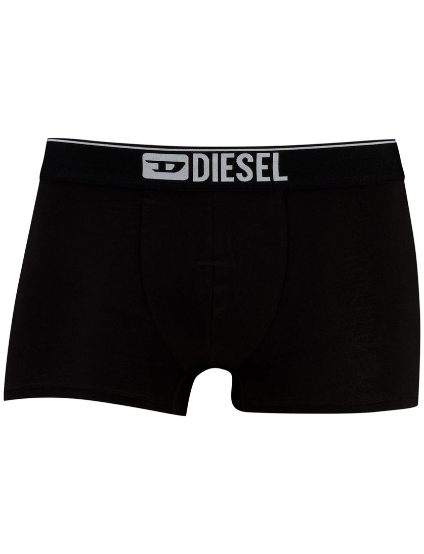 Diesel boxershorts effen zwart Damien 3-pack