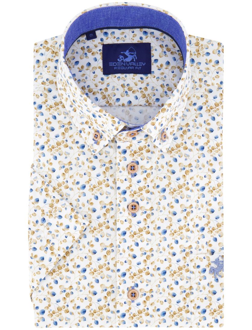 casual overhemd korte mouw met print Eden Valley