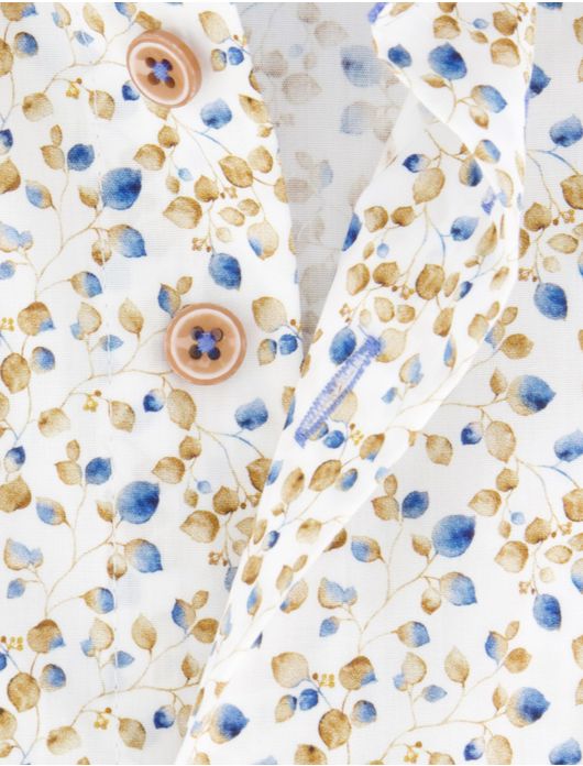 casual overhemd korte mouw wit Eden Valley Regular Fit