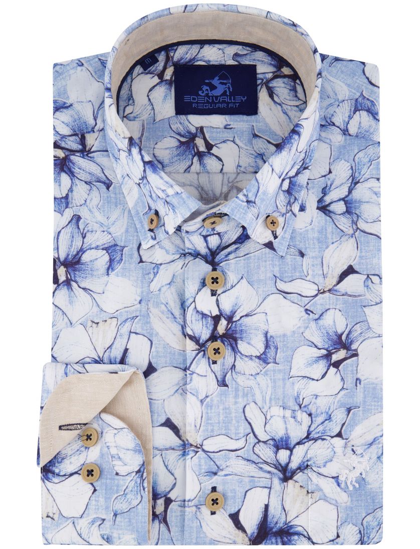 casual overhemd met bloemenprint Eden Valley