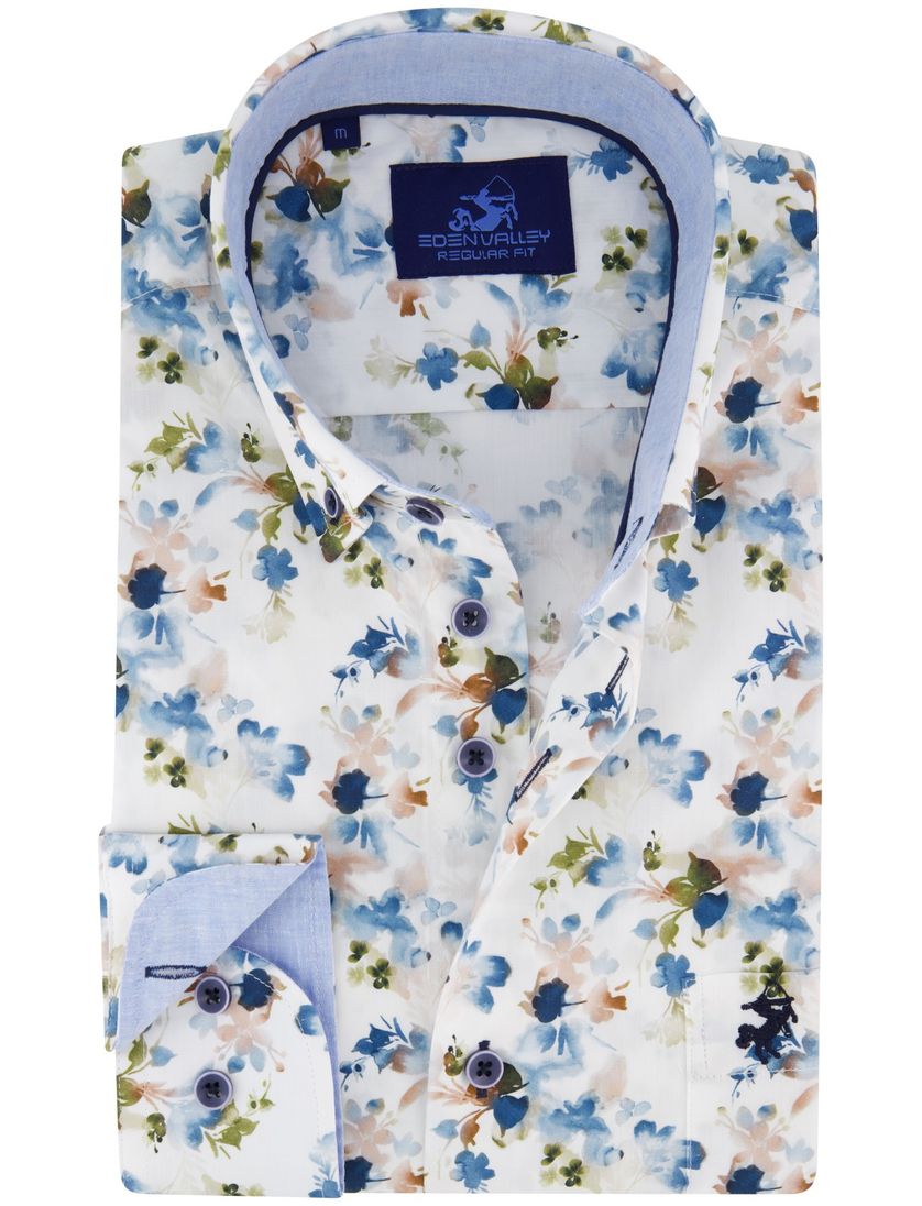 casual gebloemd overhemd Eden Valley