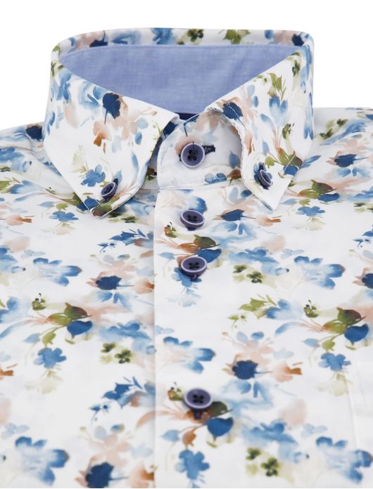 casual overhemd wit Eden Valley Regular Fit