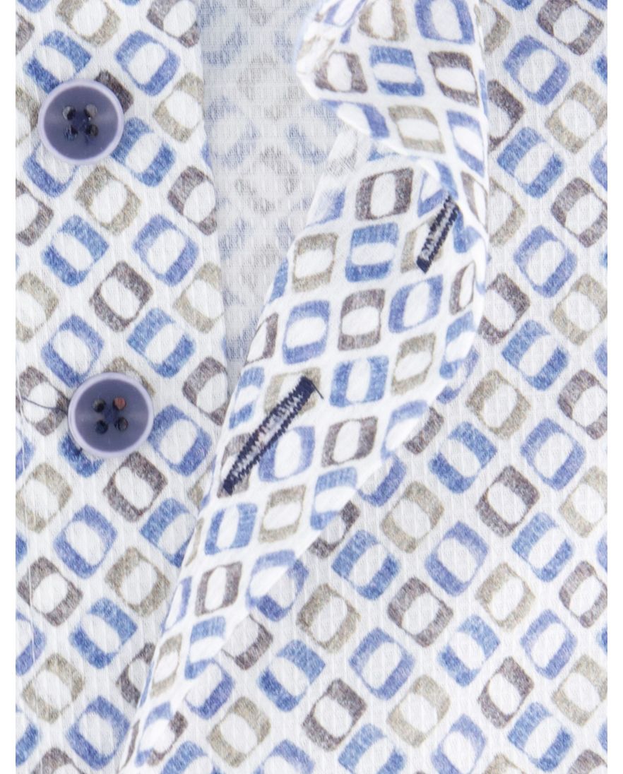 Eden Valley overhemd extra lang wit geprint