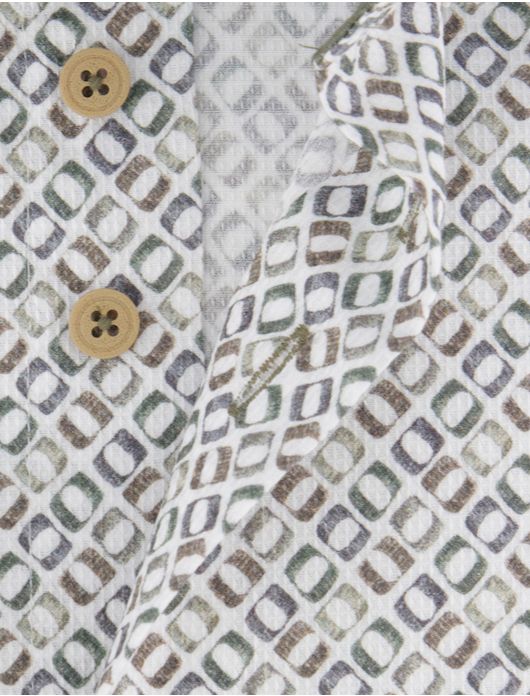 Eden Valley overhemd extra lang grijs groen